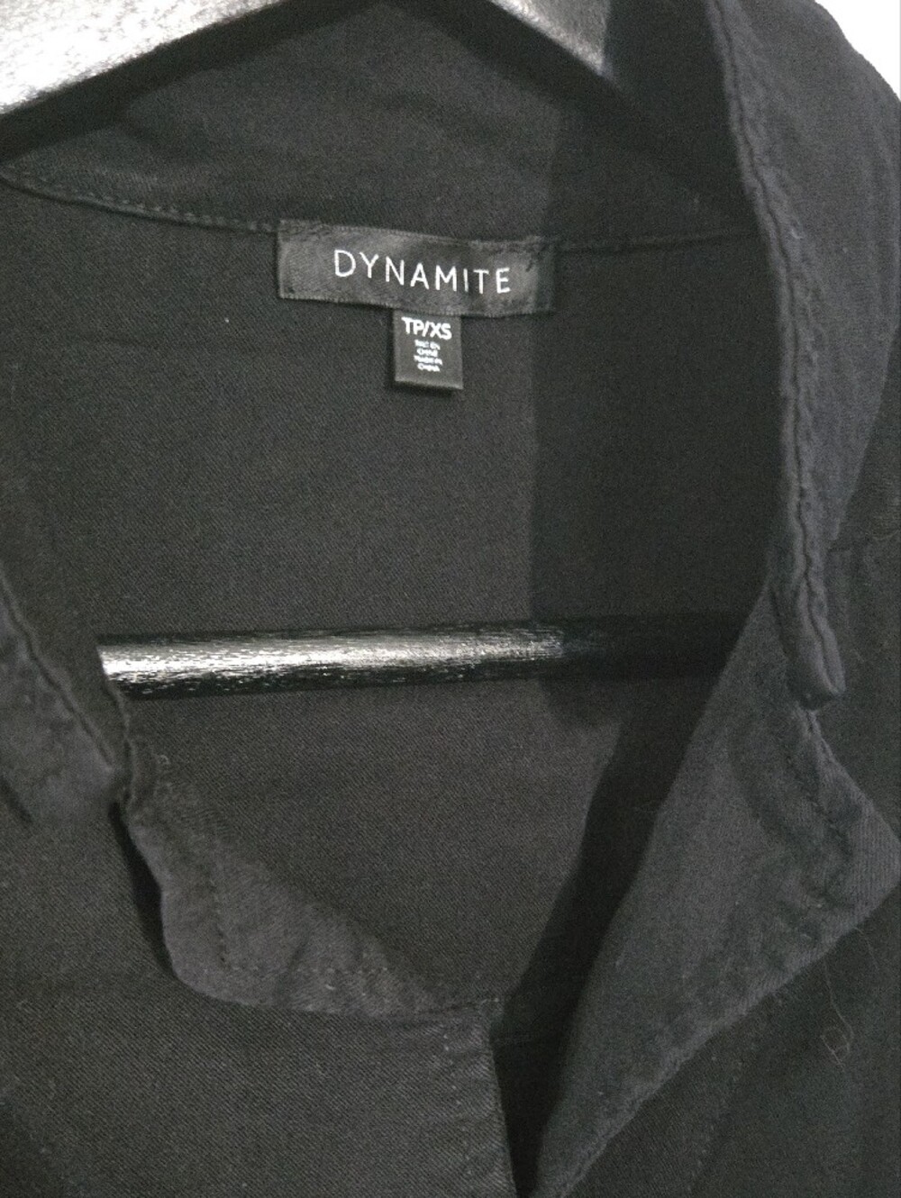 Dynamite Button-Front Blouse - Picture 3 of 7